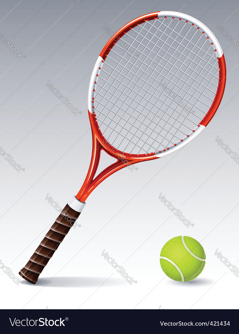 Tennis racket Royalty Free Vector Image - VectorStock