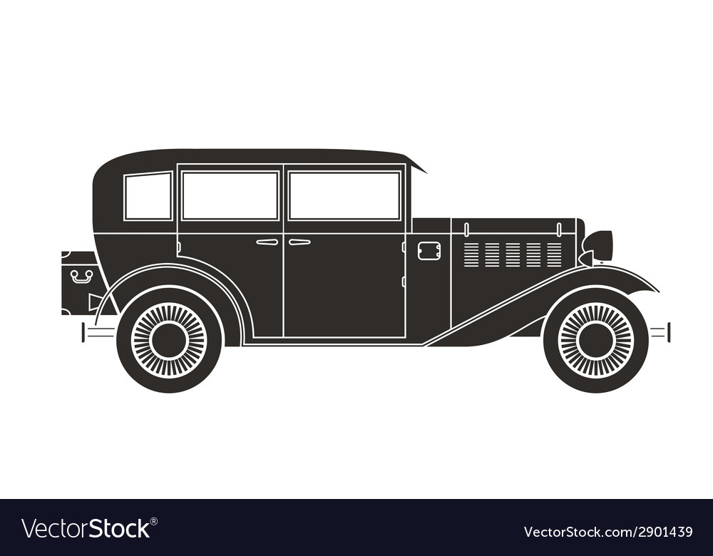 Retro car vintage collection Royalty Free Vector Image