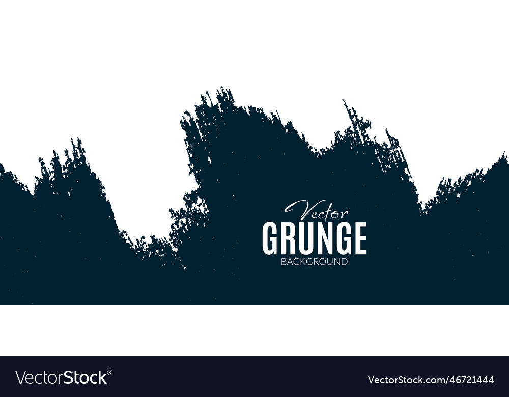 Abstract Grunge Brush Stroke White Background Vector Image