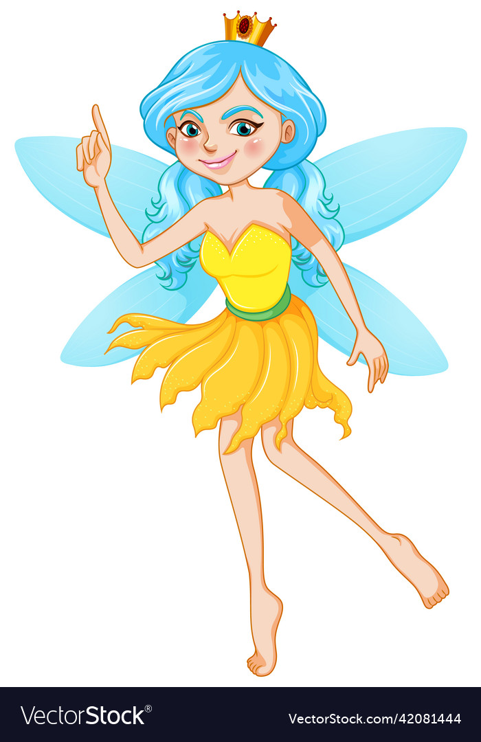 Beautiful fairy girl cartoon character Royalty Free Vector