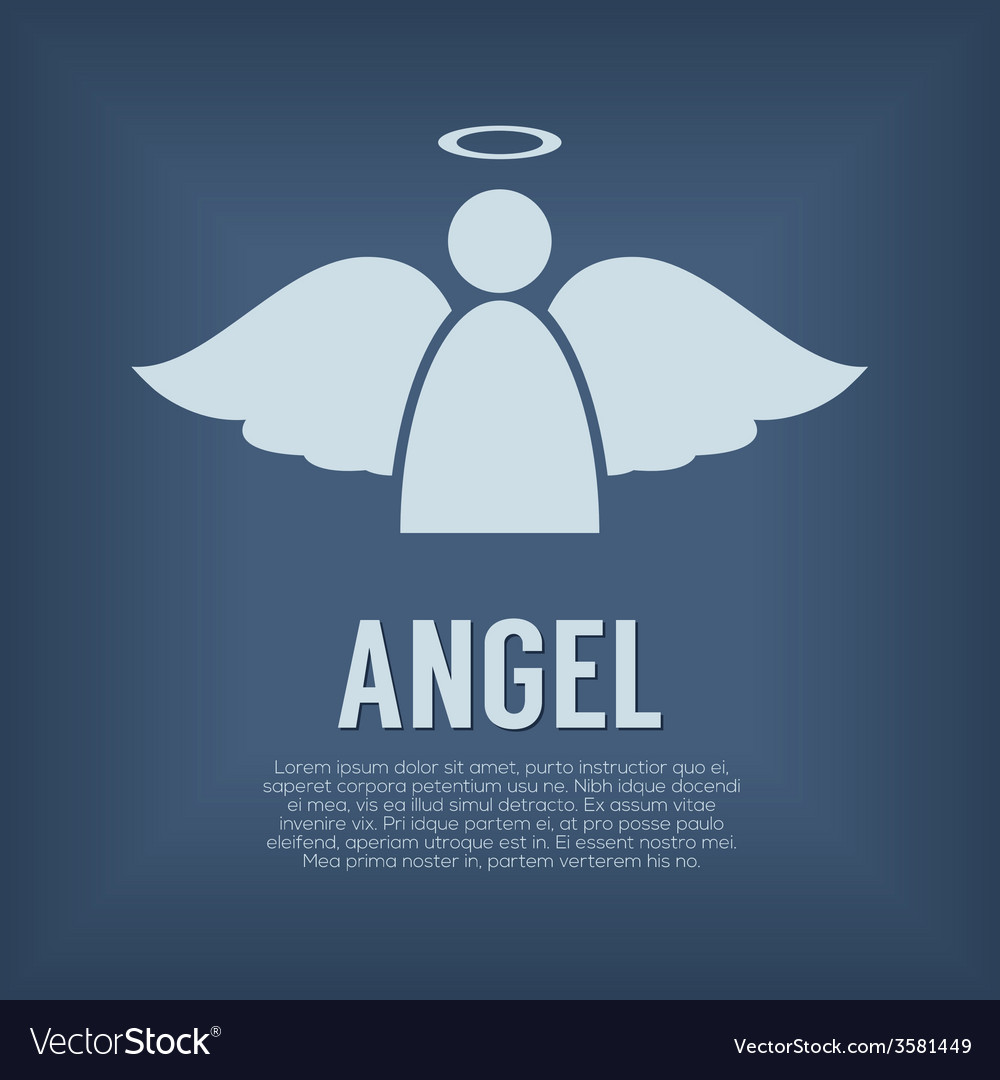 Single angel symbol