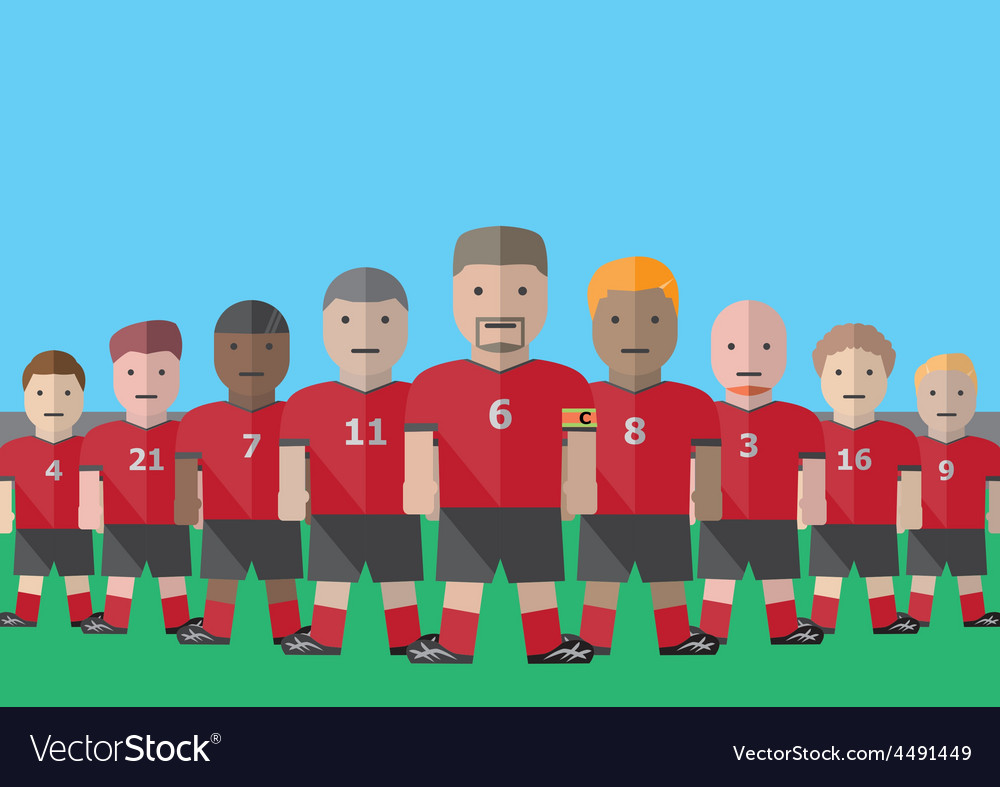 Soccer team captain Royalty Free Vector Image - VectorStock