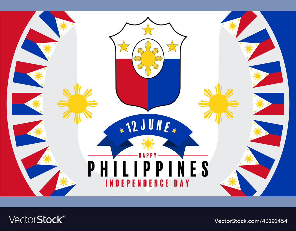 Philippines independence day Royalty Free Vector Image