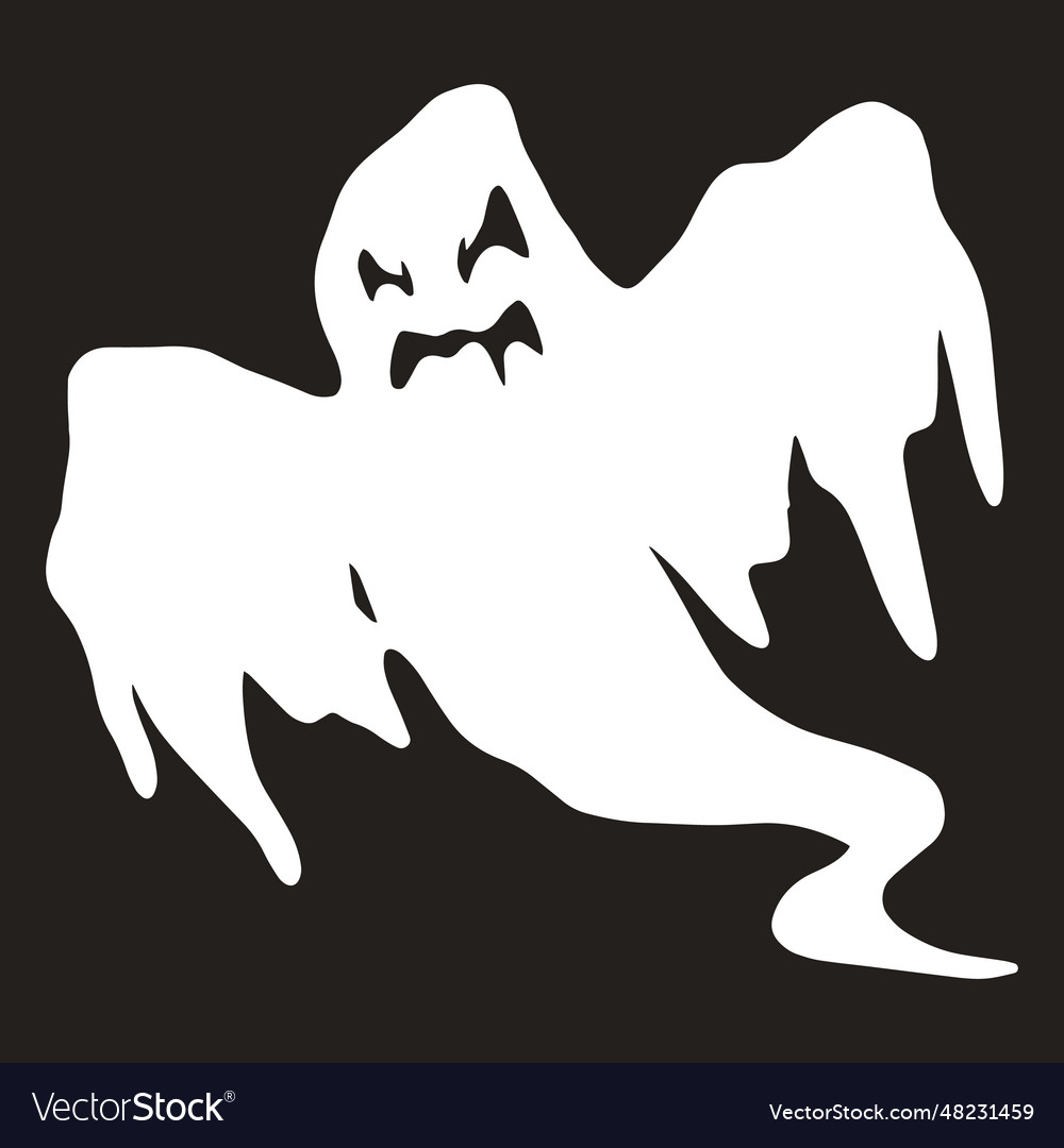 Bringing For Halloween Label Monochrome Royalty Free Vector