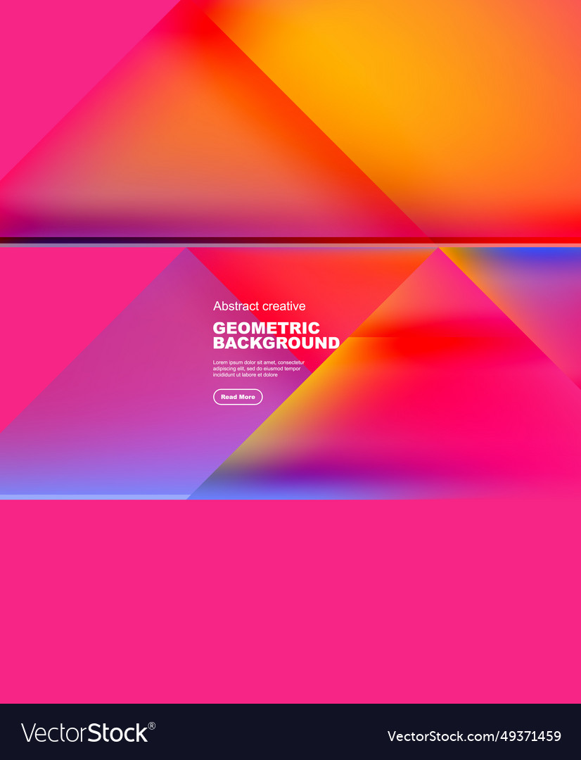 Gradient triangles abstract background Royalty Free Vector