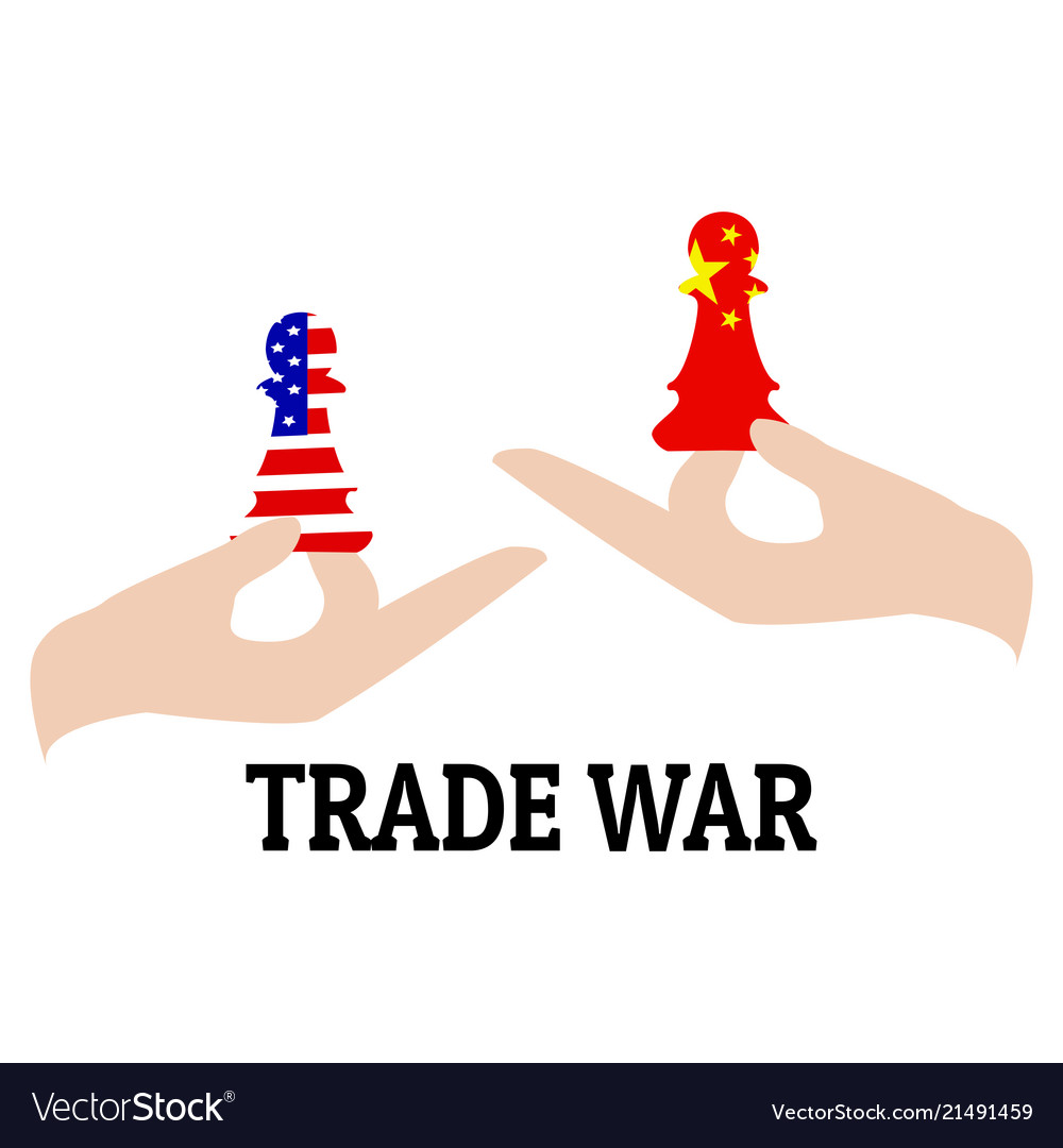 Trade War Background Royalty Free Vector Image Trade War Background Royalty Free Vector Image