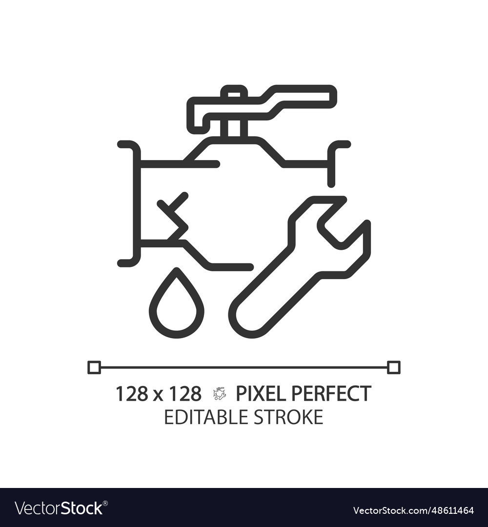 2d customizable thin linear black pipeline Vector Image