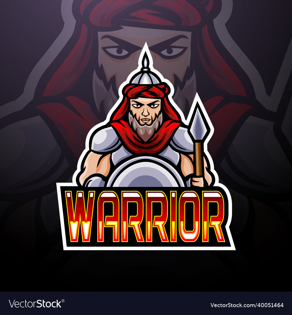 Arabian warrior esport logo mascot design Vector Image