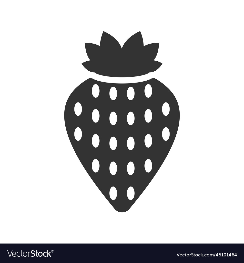 Strawberry fruit icon Royalty Free Vector Image