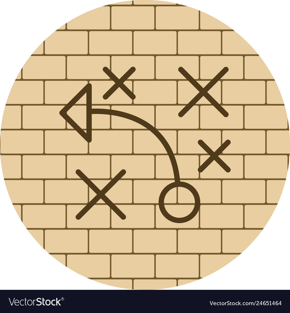 Tactics Icon Royalty Free Vector Image Vectorstock