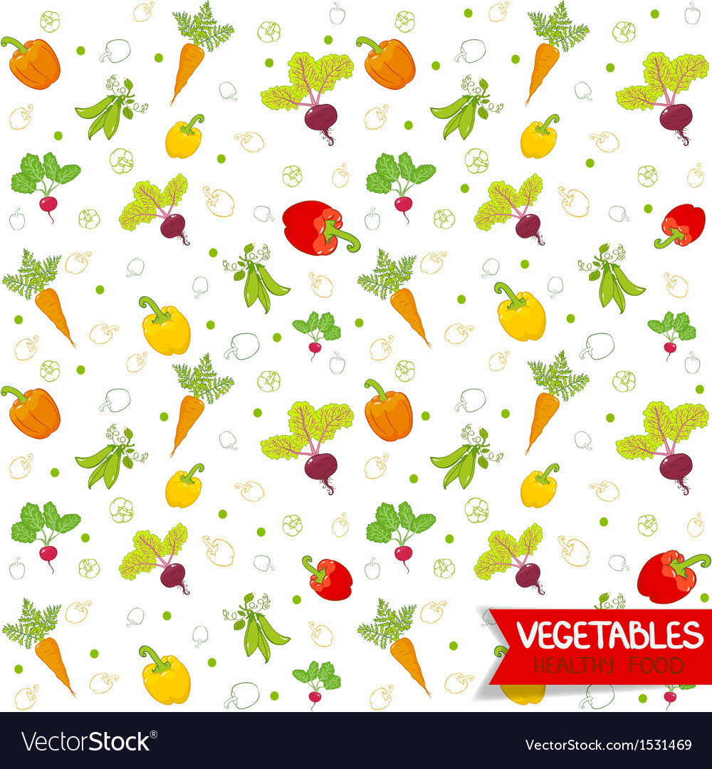 Vegetables Pattern Royalty Free Vector Image - Vectorstock