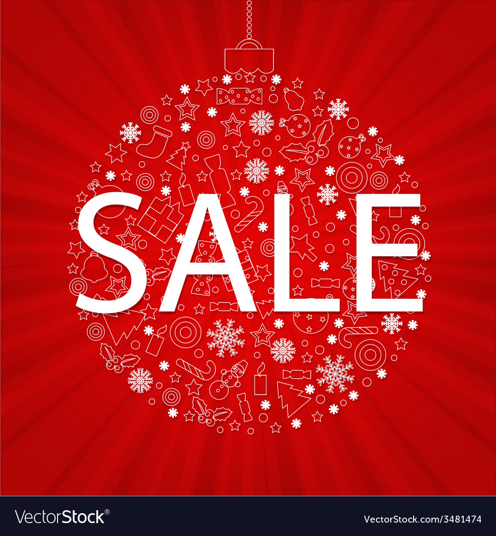 Christmas discount poster