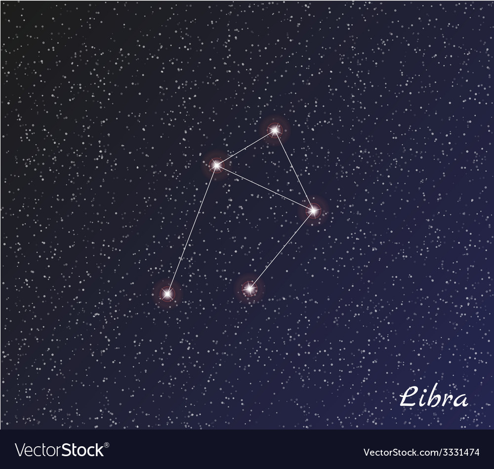 Constellation libra Royalty Free Vector Image VectorStock