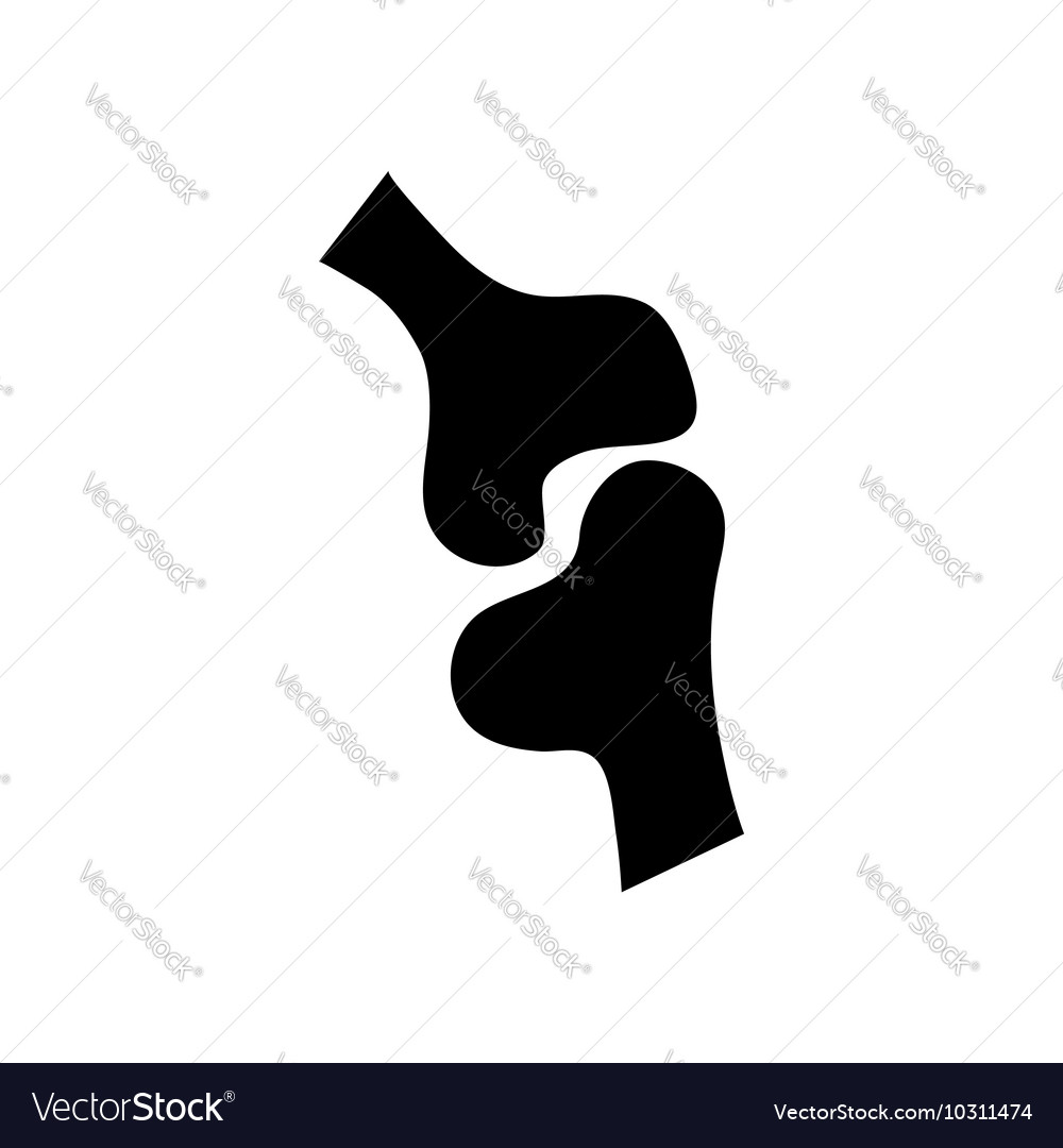 Human joint icon in simple style Royalty Free Vector Image