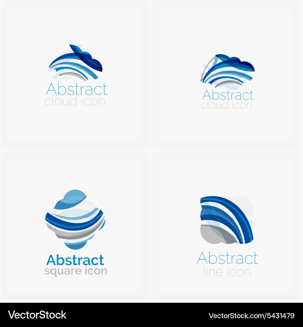 Circle abstract shape logo Royalty Free Vector Image