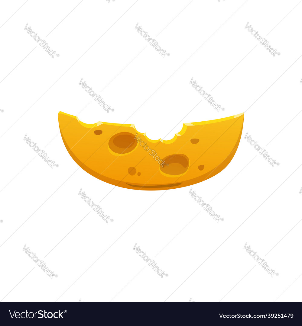 Emmentaler or emmenthal with holes swiss cheese Vector Image