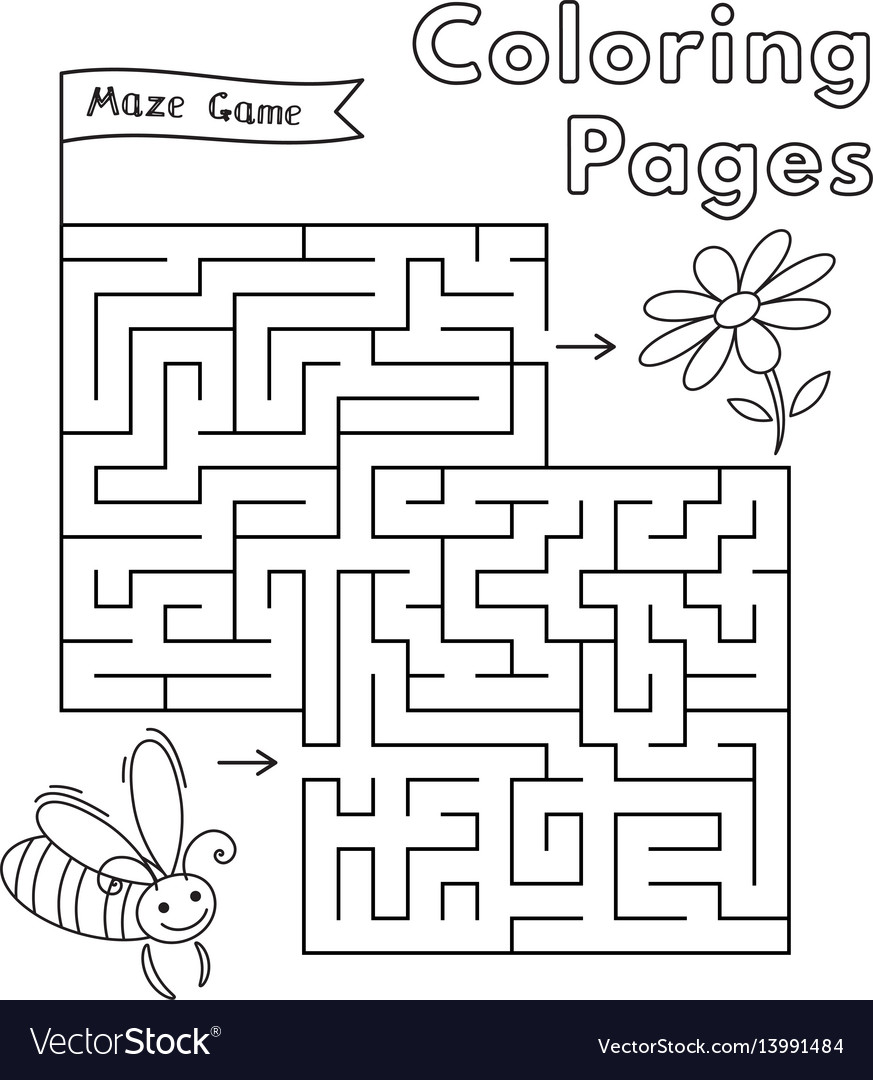 Online Maze games for Young Children: Bee