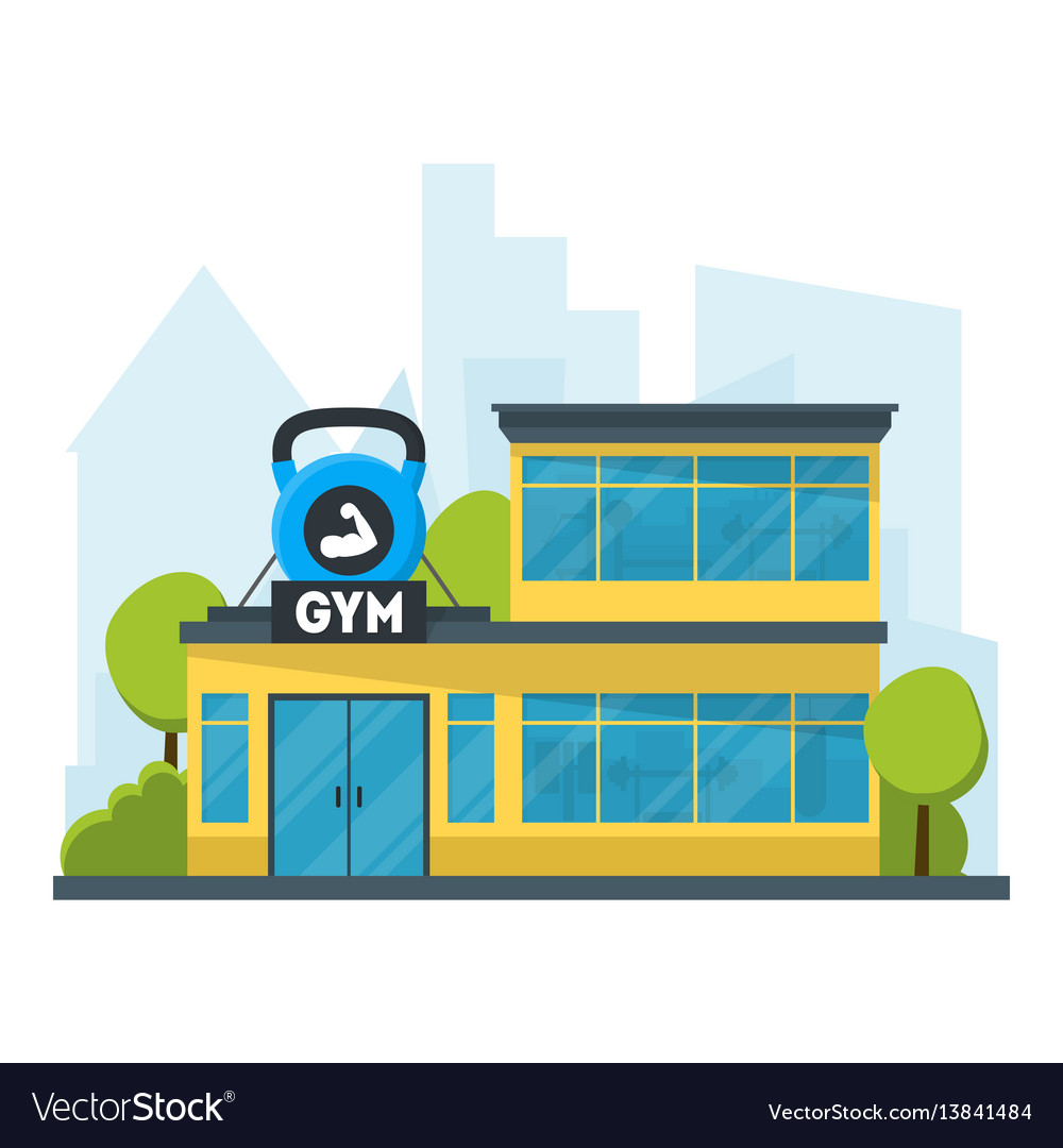 Gym Cartoon Pictures - Turnhalle Flache Academias Gyms Workout ...