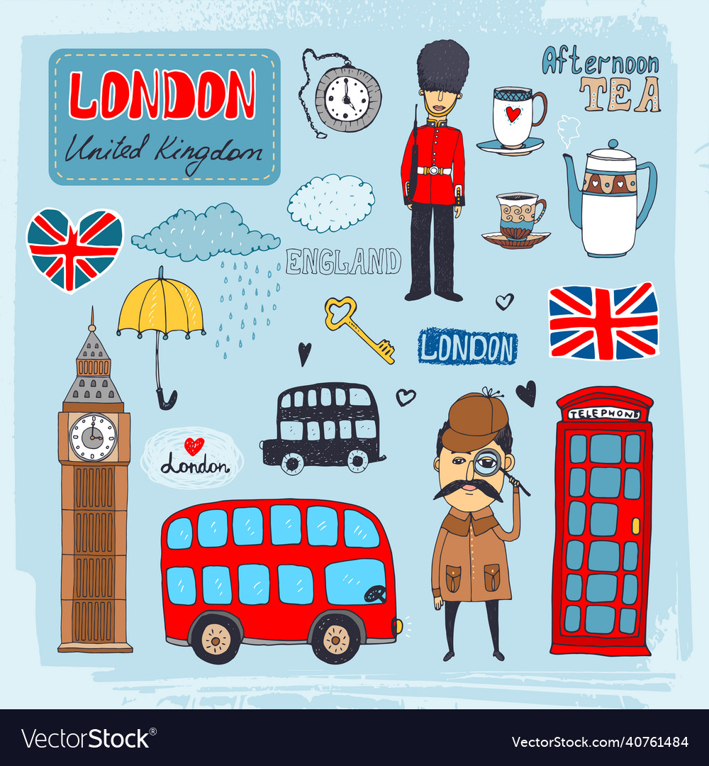 London landmarks Royalty Free Vector Image - VectorStock