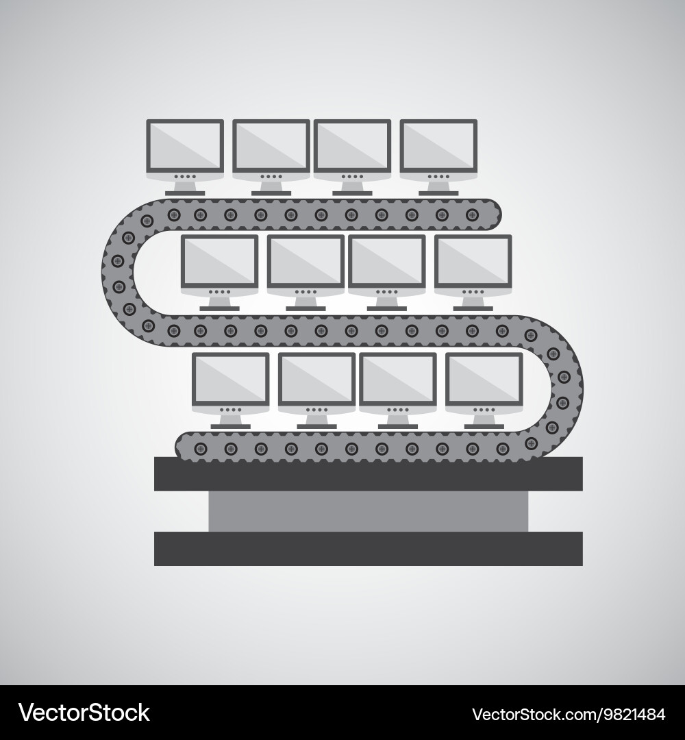 Robot technology machine Royalty Free Vector Image
