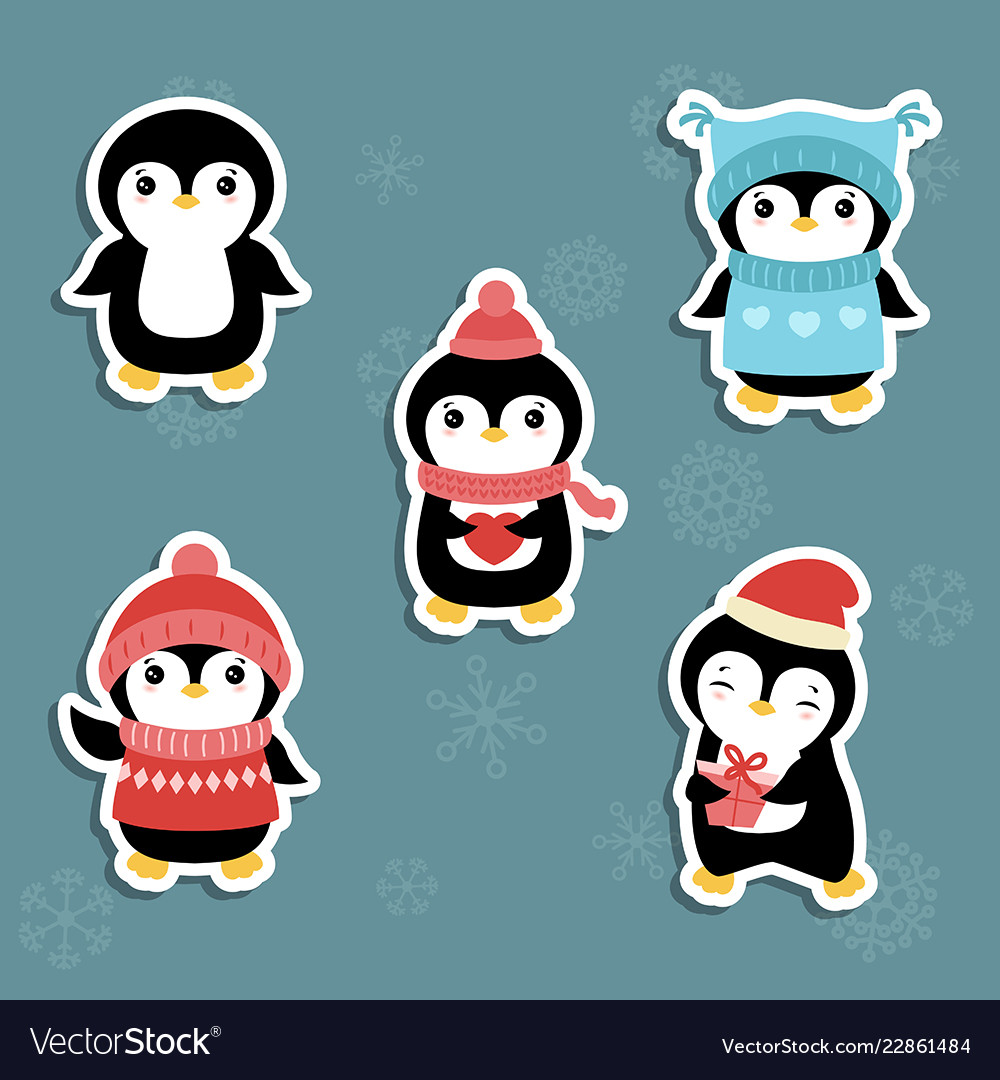 Set of christmas characters Royalty Free Vector Image