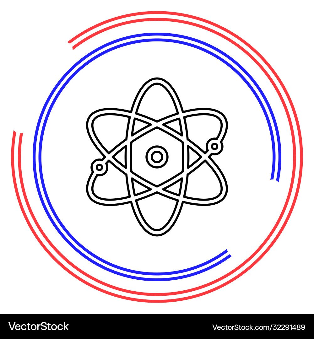 Atom icon Royalty Free Vector Image - VectorStock