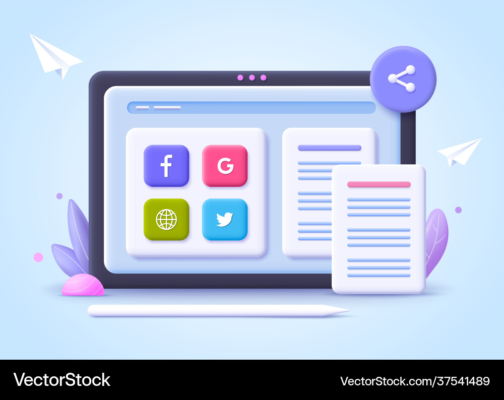 Concept file transfer file sharing online Vector Image