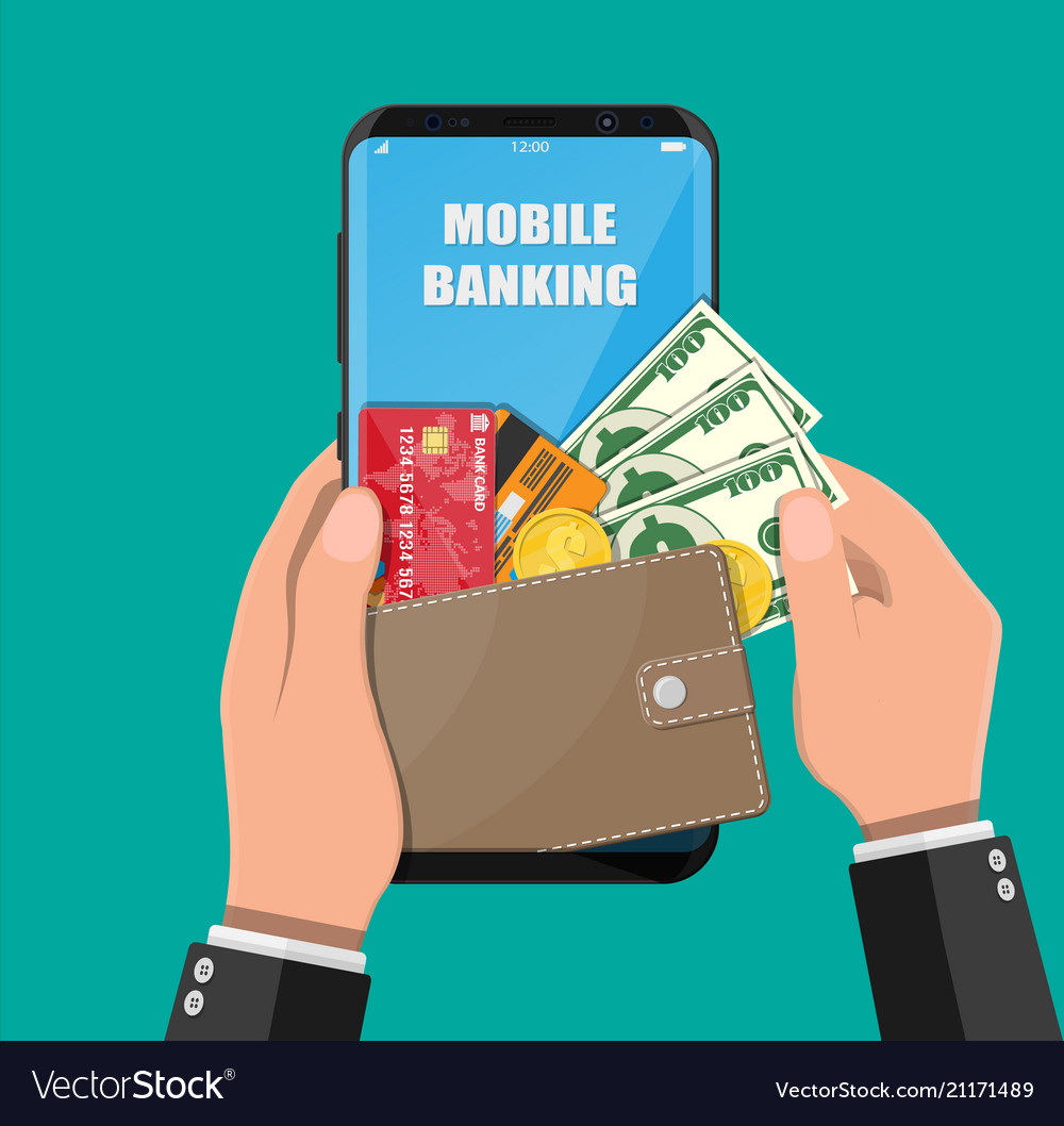 Internet banking concept vector image Internet banking concept