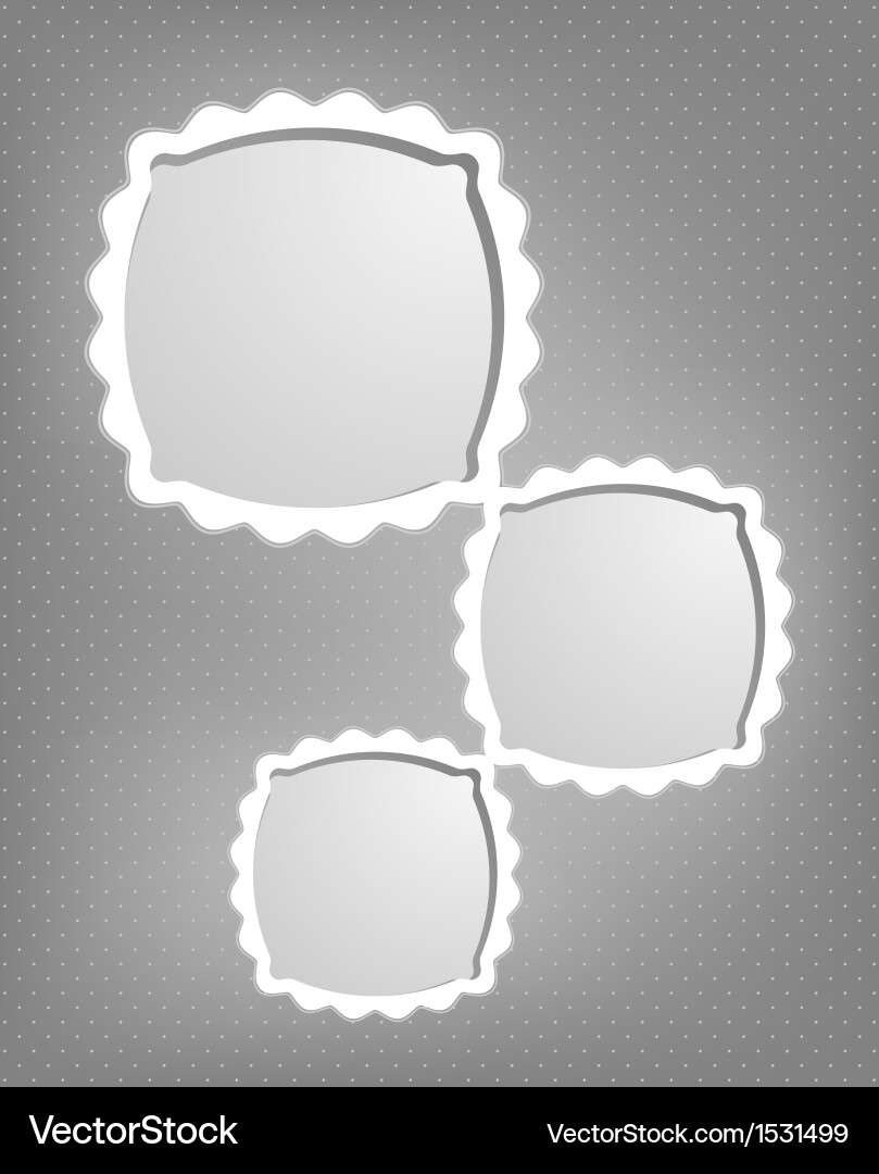 Abstract cartoon frames Royalty Free Vector Image