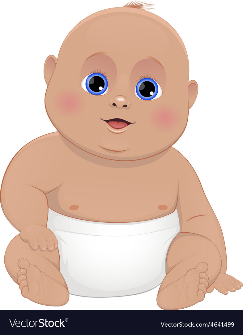 Cute baby Royalty Free Vector Image - VectorStock