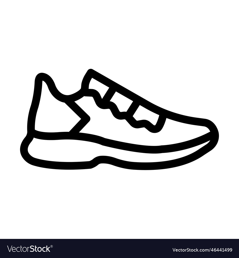 Shoes thick line icon for personal and commercial Vector Image