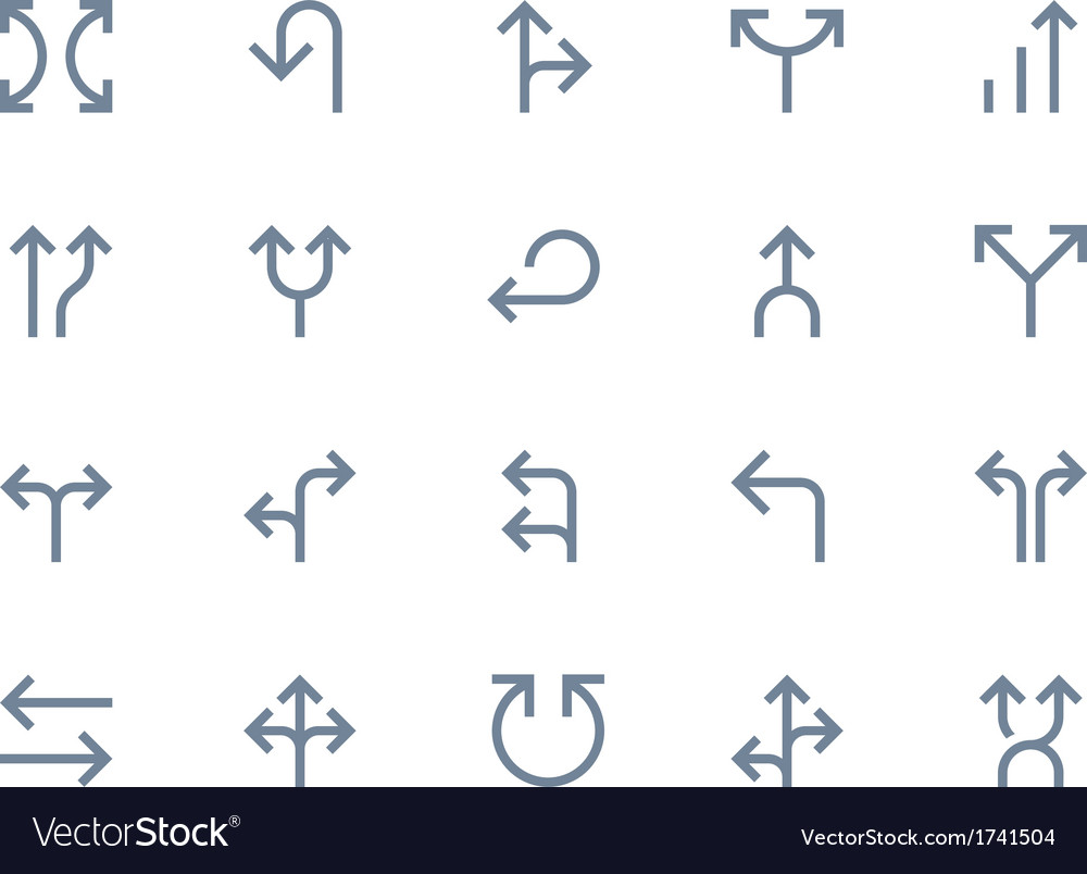 Arrows line Royalty Free Vector Image - VectorStock