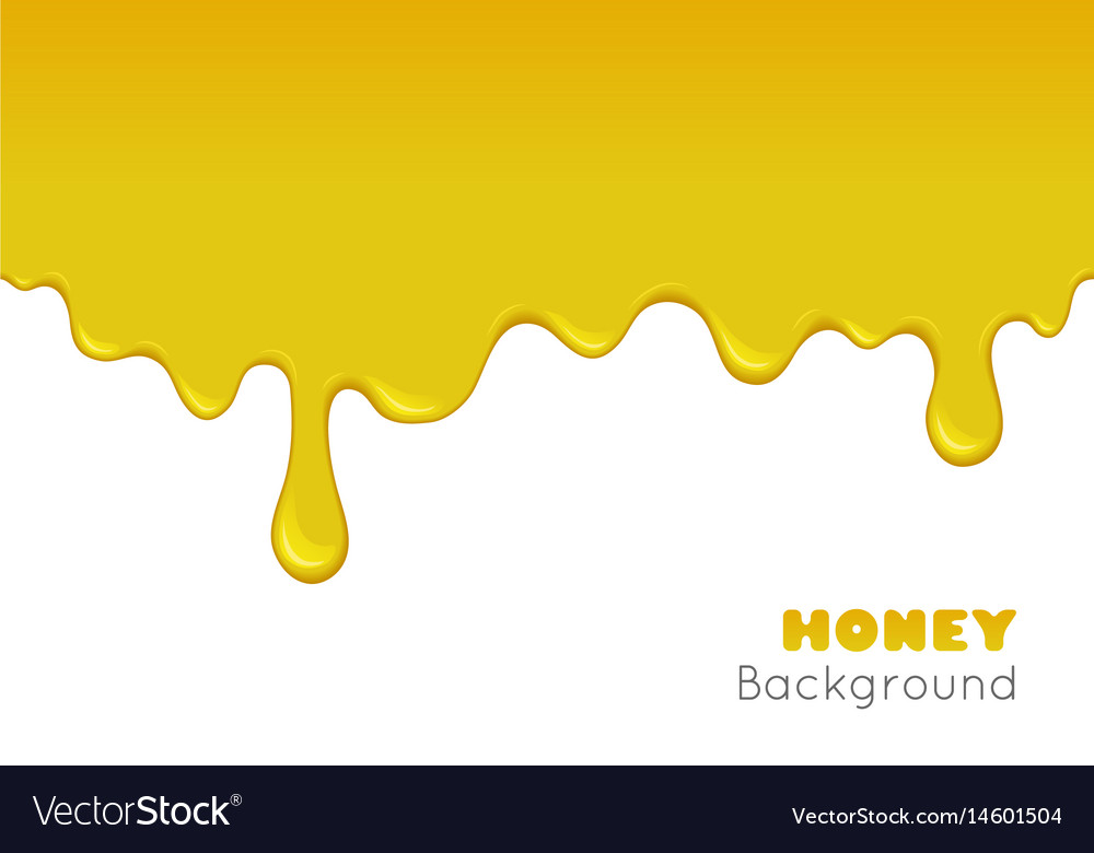 Background with flowing honey Royalty Free Vector Image