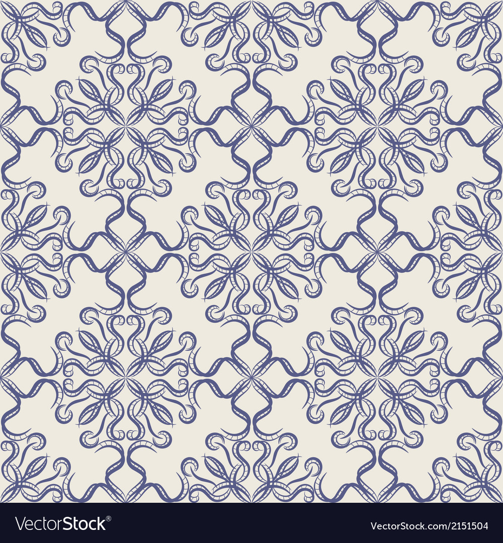 Damask wallpaper Royalty Free Vector Image - VectorStock