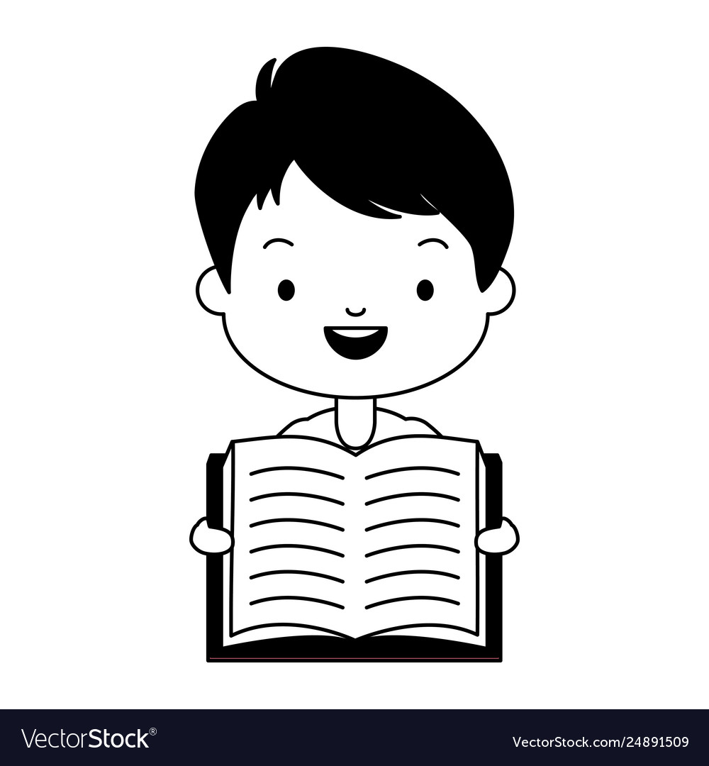 Boy world book day Royalty Free Vector Image - VectorStock