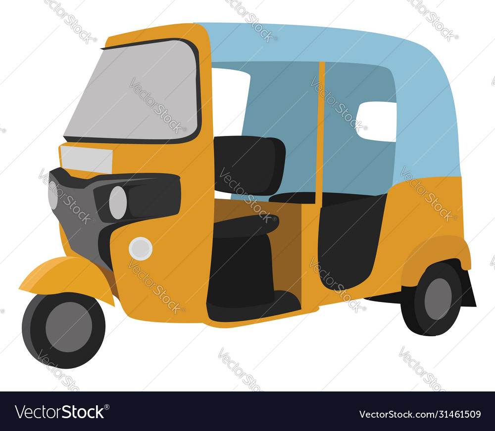 Tuk on white background Royalty Free Vector Image