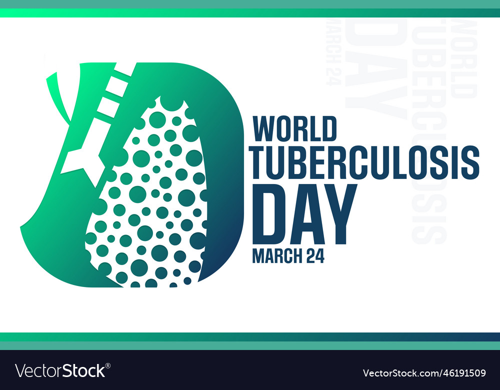 World tuberculosis day march 24 Royalty Free Vector Image