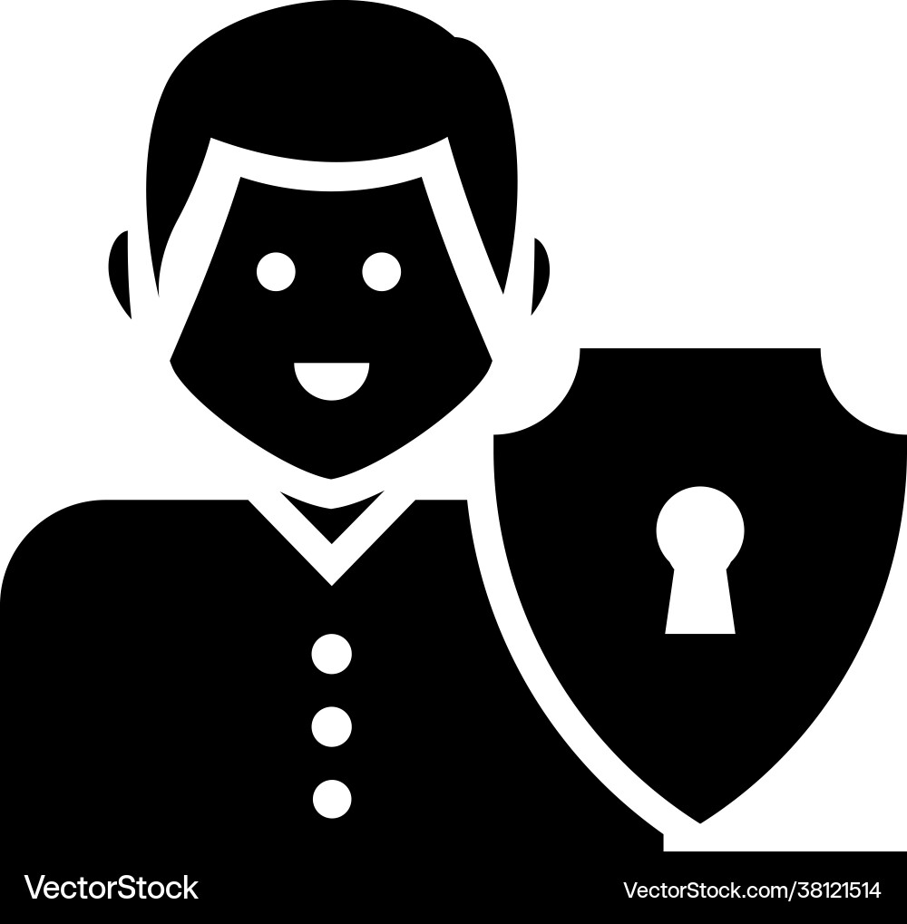 Authorization manager style Royalty Free Vector Image