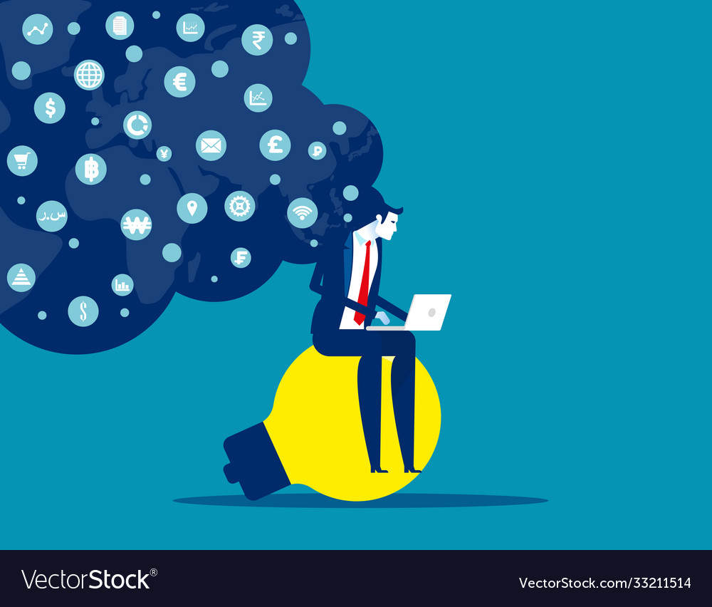 Business Planning And Analysis Business Strategy Vector Image
