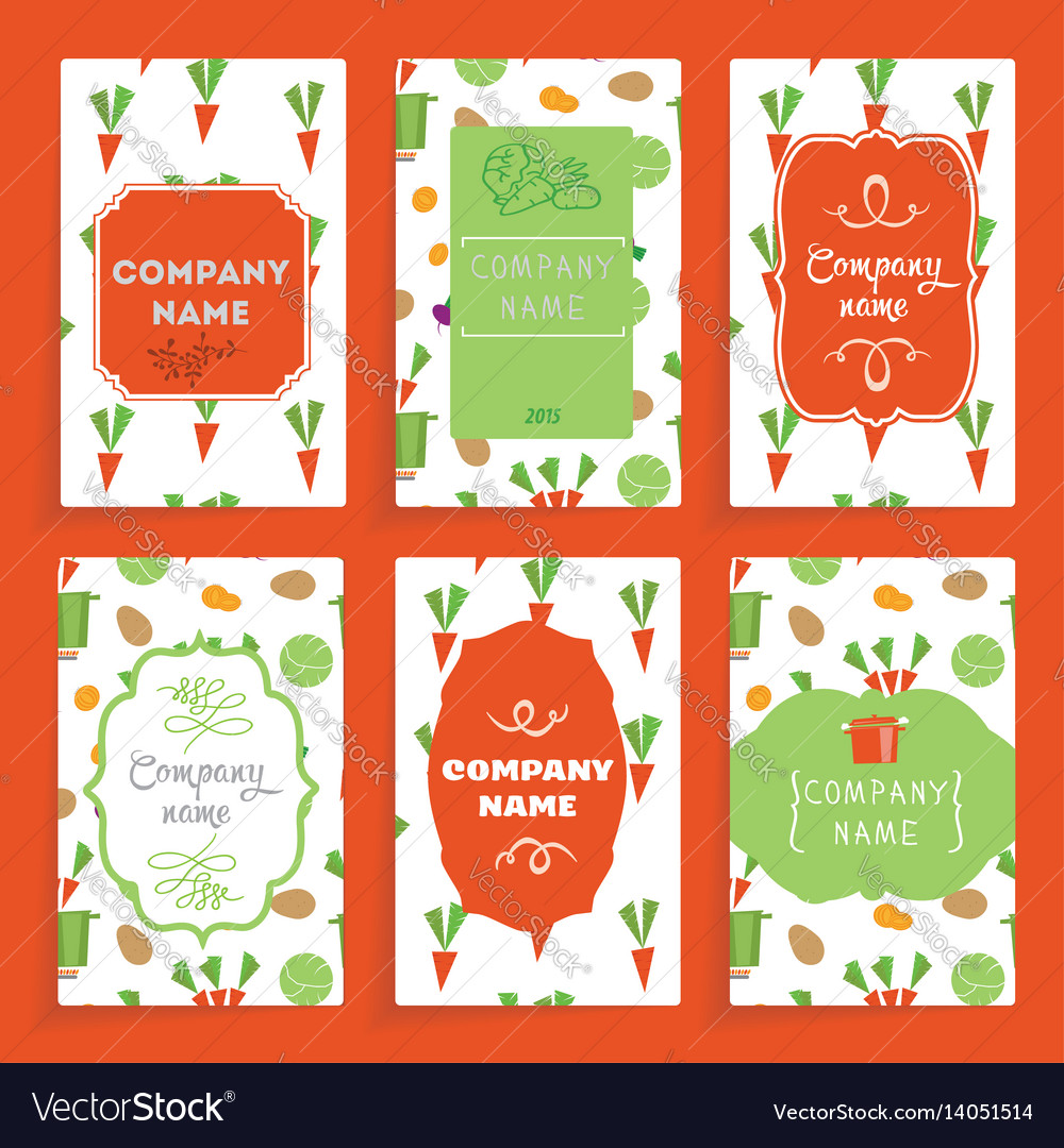 Templates cards Royalty Free Vector Image - VectorStock