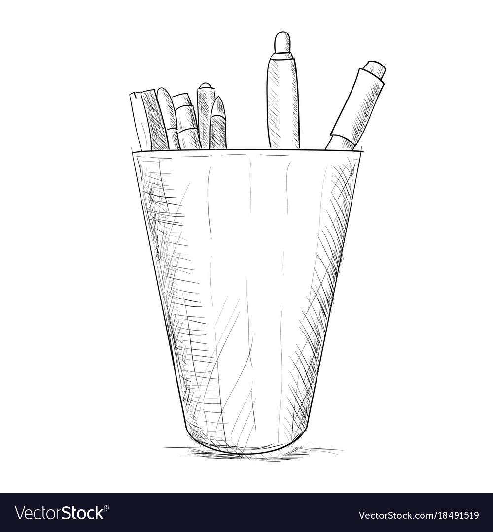 Pencil sketch Royalty Free Vector Image - VectorStock