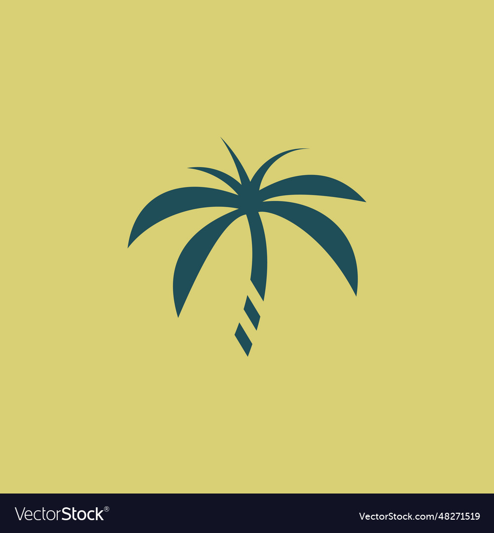 Palm logo design icon element idea Royalty Free Vector Image