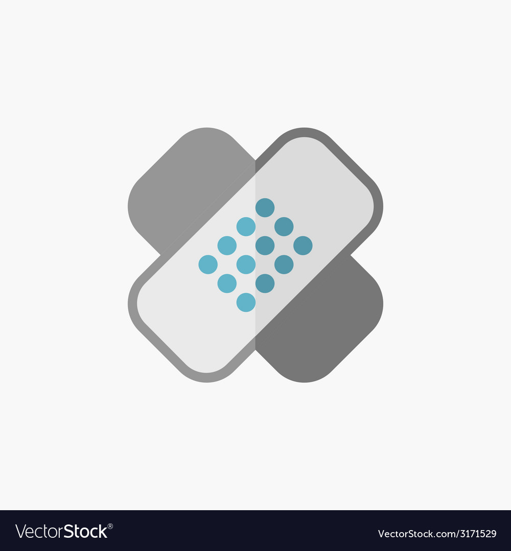 Bandage flat icon Royalty Free Vector Image - VectorStock