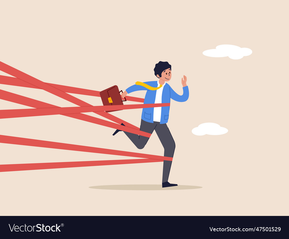 Challenge to overcome success concept business Vector Image