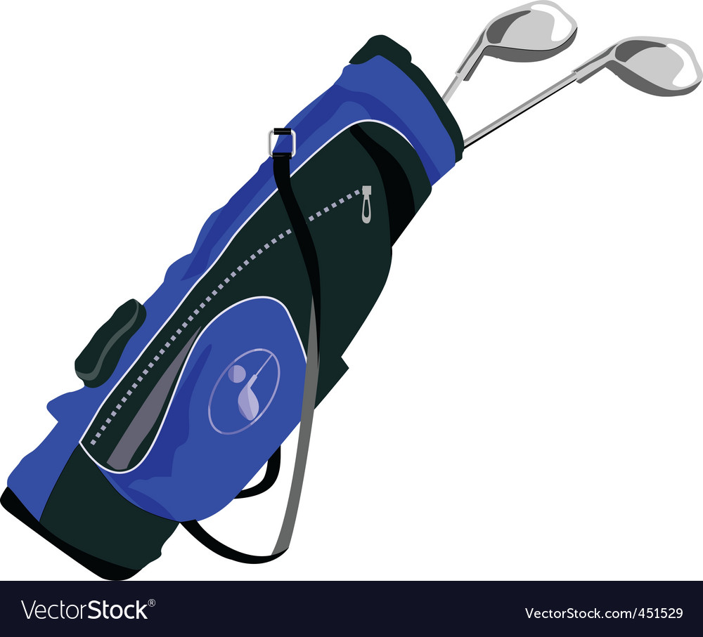 Golf bag Royalty Free Vector Image - VectorStock