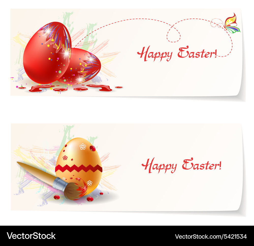 Easter banners Royalty Free Vector Image - VectorStock