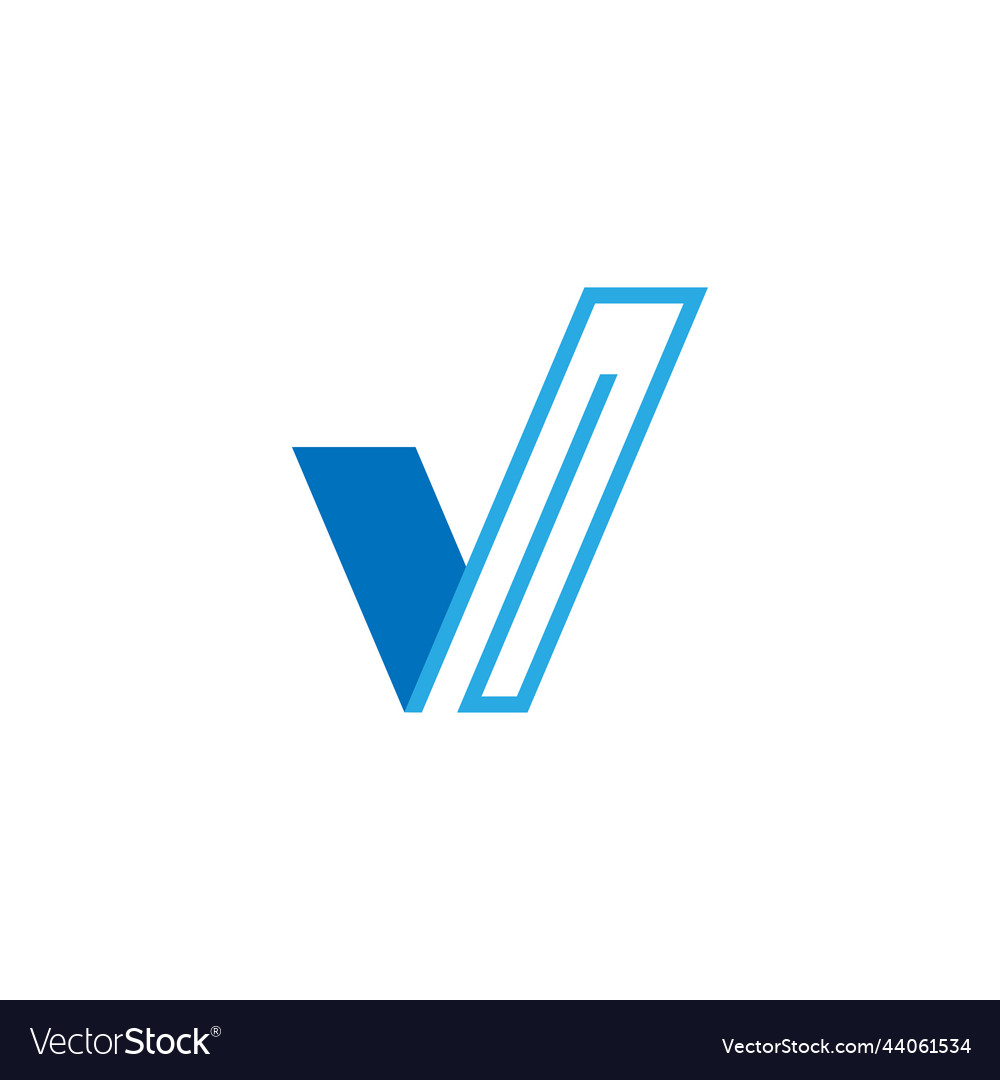 Initial V Logo Design Template Royalty Free Vector Image