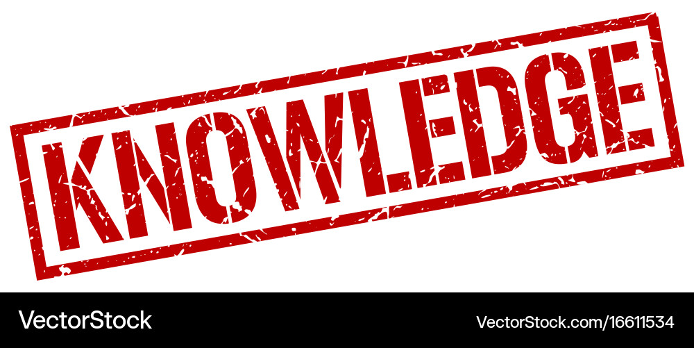 Knowledge stamp Royalty Free Vector Image - VectorStock