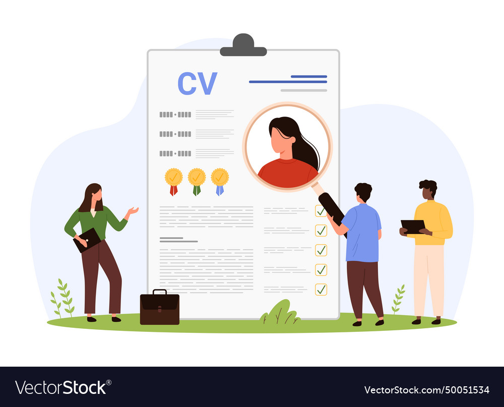 Study of qualifications and personal talents Vector Image