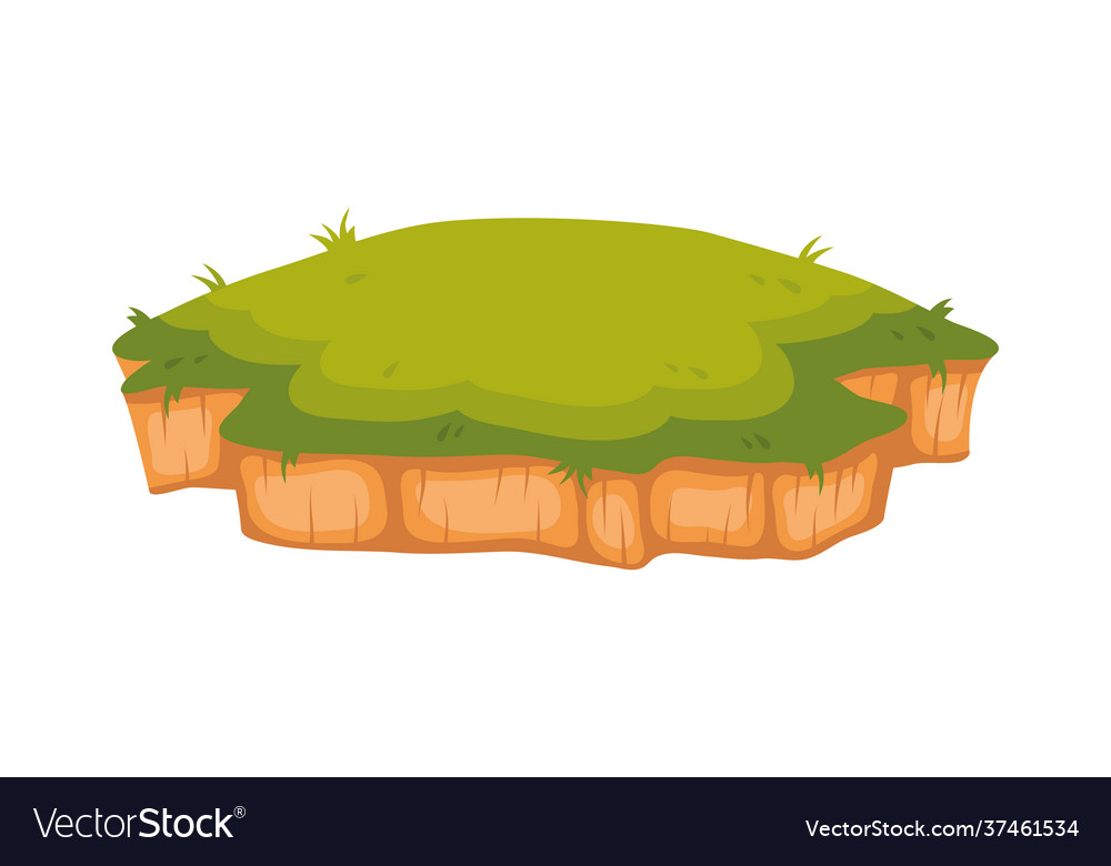 Terrain island scene Royalty Free Vector Image